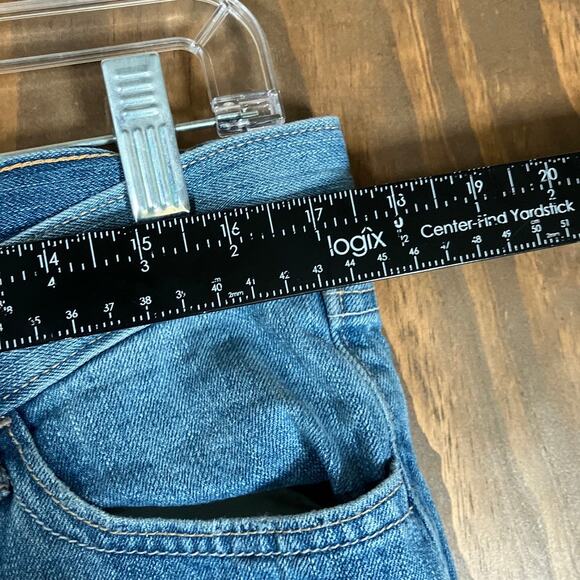Old Navy Womens Jeans Blue Denim Mid Rise Crop Cuffed Capri 12R - Picture 6 of 11